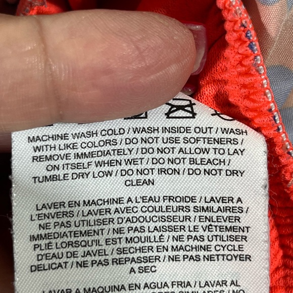 Nike Women's Leopard Print Athletic Shorts Sz S Orange and Navy PREOWNED - Picture 7 of 11